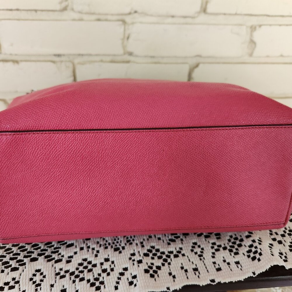 Coach Gallery Pink Leather Shoulder Bag Tote Purse - Picture 11 of 16